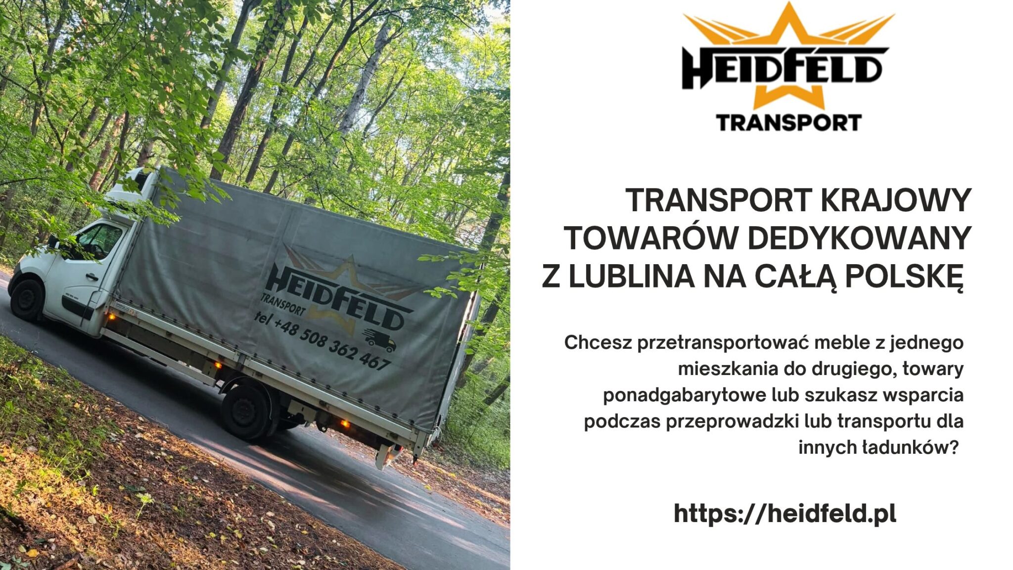 Transport krajowy towarów dedykowany z Lublina na całą Polskę